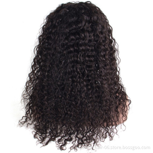 Wholesale Raw Indian Virgin Hair HD Lace Frontal Wig Women Curly Wig Full Swiss Lace Front Closure Human Hair Wig Kinky Curly